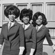 Florence Ballard, left, Mary Wilson and Diana Ross as The Supremes in London for their first time on a promotional visit, 8th October 1964.